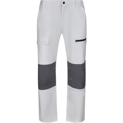 VELILLA 103022S trekkingbroek met meerdere zakken, wit en grijs, maat M, Wit en grijs., M VELILLA 103022S trekkingbroek met meerdere zakken, wit en grijs, maat M, Wit en grijs., M