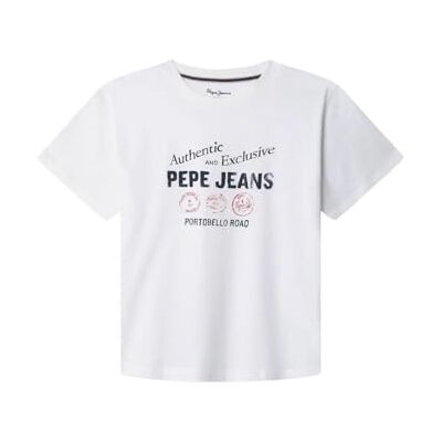 Pepe Jeans Carter T-shirt voor jongens, wit (wit), 6 Pepe Jeans Carter T-shirt voor jongens, wit (wit), 6