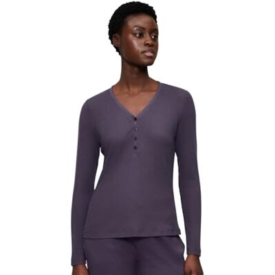 Triumph Mix en Match LSL Top Soft Ink Gray, grijs, 44 Triumph Mix en Match LSL Top Soft Ink Gray, grijs, 44