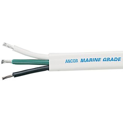 Ancor Marine Grade Verzinkt Koperen Triplex Platte Kabel 8/3 Ancor Marine Grade Verzinkt Koperen Triplex Platte Kabel 8/3