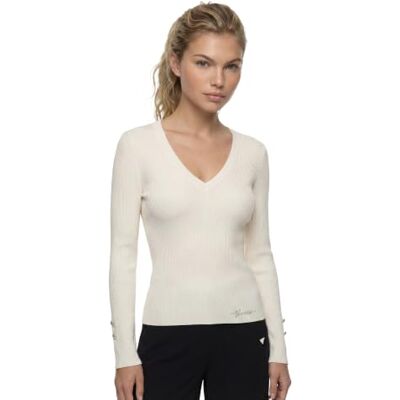 GUESS Dames Ls Vn Ellie SWTR LS VN Ellie SWTR (Pack van 1) GUESS Dames Ls Vn Ellie SWTR LS VN Ellie SWTR (Pack van 1)