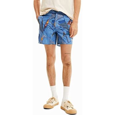 Desigual heren Heren geweven boardshorts Bañador_alex 5005 Denim Raw Desigual heren Heren geweven boardshorts Bañador_alex 5005 Denim Raw