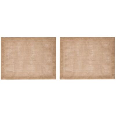 Mikasa Set van 2 placemats - Ruwe Jute Rechthoekig Mikasa Set van 2 placemats - Ruwe Jute Rechthoekig