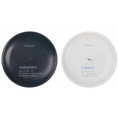 Victionary Set van 2 keramische wierookhouders - Porta zampironi Victionary Set van 2 keramische wierookhouders - Porta zampironi