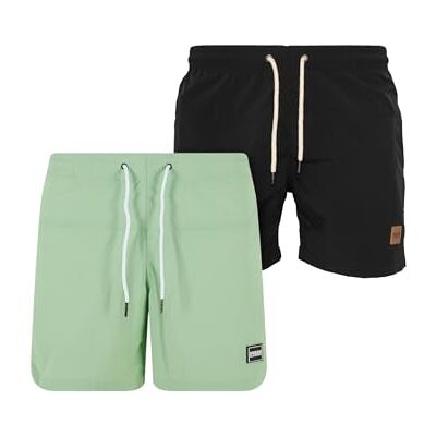 Urban Classics Block Zwemshorts 2-pack heren Onderbroeken Urban Classics Block Zwemshorts 2-pack heren Onderbroeken