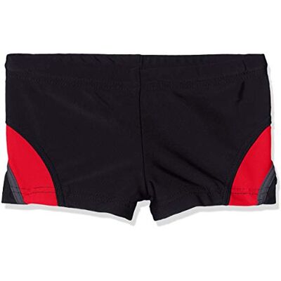 Haute pression Hogedruk-zwembroek voor jongens, Zwart/Grijs/Rood, 10 Jaar Haute pression Hogedruk-zwembroek voor jongens, Zwart/Grijs/Rood, 10 Jaar