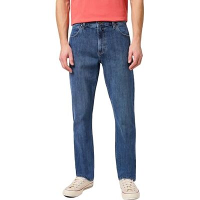 Wrangler heren Jeans Red Kabel Straight Wrangler heren Jeans Red Kabel Straight