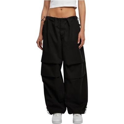 Urban Classics dames Broek Dames Cotton Parachute Pants Urban Classics dames Broek Dames Cotton Parachute Pants