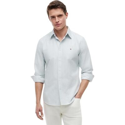Tommy Hilfiger Heritage Oxford Stripe Rf Shirt Mw0mw36238 heren L/S Shirt Tommy Hilfiger Heritage Oxford Stripe Rf Shirt Mw0mw36238 heren L/S Shirt