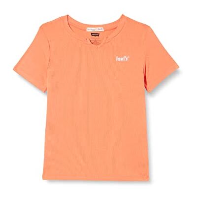 Levi's Lvg Short Sleeve Notch Baby Tee 4ee410 meisjes T-stuk Levi's Lvg Short Sleeve Notch Baby Tee 4ee410 meisjes T-stuk