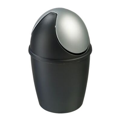 SUNWARE perfectly organised Sunware Tiglio Tafel Bin, Zwart/Zilver, One Size SUNWARE perfectly organised Sunware Tiglio Tafel Bin, Zwart/Zilver, One Size