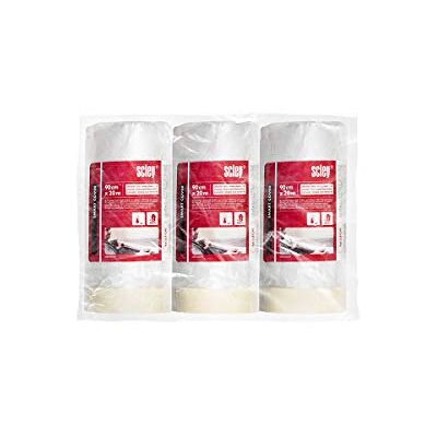 Scley Model - Set van 3 Plastic Zeilen 90cm x 20m - Beschermt Oppervlakken Scley Model - Set van 3 Plastic Zeilen 90cm x 20m - Beschermt Oppervlakken