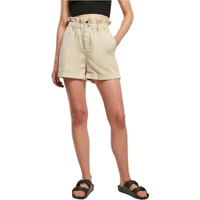 Urban Classics dames Geklede korte broek Tb4798-ladies Paperbag Shorts Urban Classics dames Geklede korte broek Tb4798-ladies Paperbag Shorts