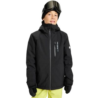Quiksilver Sneeuwjas Side HIT Solid Jas Jongens Zwart 6-7Y Quiksilver Sneeuwjas Side HIT Solid Jas Jongens Zwart 6-7Y