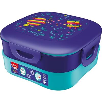 Maped pixel party lunchbox - 2 vakken Maped pixel party lunchbox - 2 vakken