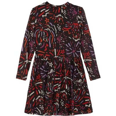 s.Oliver 2137393 meisjes Mesh-jurk met allover print s.Oliver 2137393 meisjes Mesh-jurk met allover print