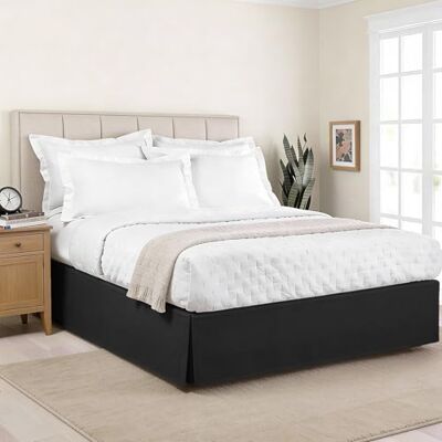 Lux Hotel Microvezel Bedrok - Twin, Zwart - Bedspread Lux Hotel Microvezel Bedrok - Twin, Zwart - Bedspread