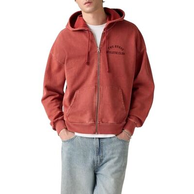 Levi's Two Horse Cropped Zip Up for Men Sweatshirts, Two Horse Full Zip R, S Levi's Two Horse Cropped Zip Up for Men Sweatshirts, Two Horse Full Zip R, S