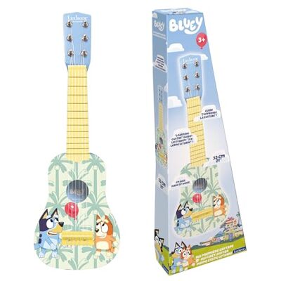 Lexibook , Bluey, Mijn eerste kindergitaar, 6 nylon snaren, 53 cm, Inclusief gids, Blauw, K200BY Lexibook , Bluey, Mijn eerste kindergitaar, 6 nylon snaren, 53 cm, Inclusief gids, Blauw, K200BY