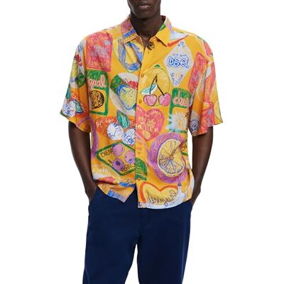 Desigual Cam_cartagena heren Overhem Desigual Cam_cartagena heren Overhem