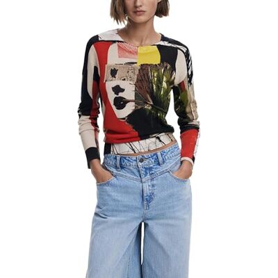 Desigual JERS_Collage_LACRO, 9019 Tutti FRUTI, XL, Materiaal afwerking, XL Desigual JERS_Collage_LACRO, 9019 Tutti FRUTI, XL, Materiaal afwerking, XL