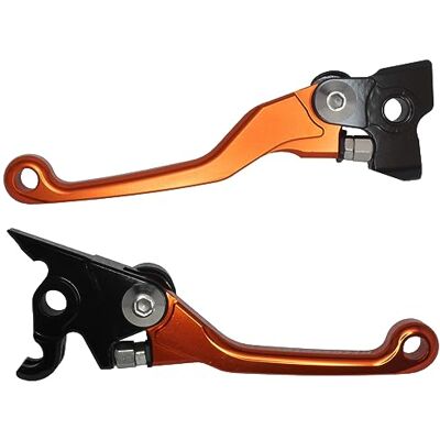 ACCOSSATO Paar hendels Orange voor Husaberg TE 250 van 2013 tot 2014 (CC 250) ACCOSSATO Paar hendels Orange voor Husaberg TE 250 van 2013 tot 2014 (CC 250)