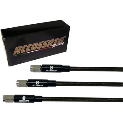 ACCOSSATO Gevlochten slangen Black Carbon voor Opel Astra H Twin Top 1.8 Rear Drums 2005-, Aantal slangen: 3 ACCOSSATO Gevlochten slangen Black Carbon voor Opel Astra H Twin Top 1.8 Rear Drums 2005-, Aantal slangen: 3