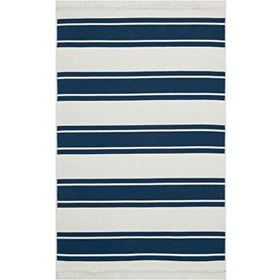 Bakero Vloerkleed Arya Blauw Katoen 300x80cm - Vloerkleed Bakero Vloerkleed Arya Blauw Katoen 300x80cm - Vloerkleed