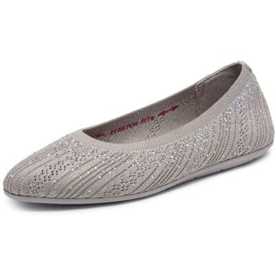 Skechers dames Cleo 2.0 Glitzy DazeBalletschoen Modern Comfort Casual, Jurk, Luchtgekoeld Memory Foam, Stretch Fit, Veganistisch, Gerecycleerde Materialen Skechers dames Cleo 2.0 Glitzy DazeBalletschoen Modern Comfort Casual, Jurk, Luchtgekoeld Memory Foam, Stretch Fit, Veganistisch, Gerecycleerde Materialen