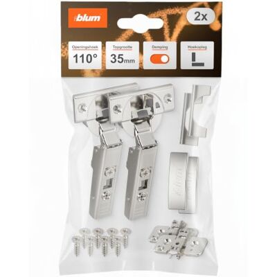 Blum CLIP TOP OTION - Eccentrische meubel scharnieren - 110° - Nickel Blum CLIP TOP OTION - Eccentrische meubel scharnieren - 110° - Nickel