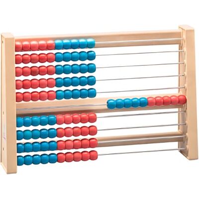 WISSNER actief leren schuifmaat - robuust houten ontwerp RE-Wood voor basisschoolkinderen, leuk leren tot 100 WISSNER actief leren schuifmaat - robuust houten ontwerp RE-Wood voor basisschoolkinderen, leuk leren tot 100