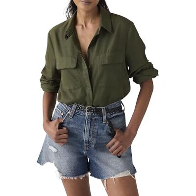 Levi's Elaine Utility Shirt Deep Depths Gd Levi's Elaine Utility Shirt Deep Depths Gd