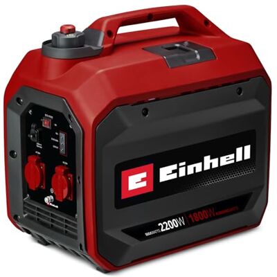Einhell Stroomgenerator (benzine) TC-IG 2200 Omvormer 2200 W maximaal vermogen 1900 W continu vermogen 4-liter tank 4-takt motor 2 x 230 V 2 x USB Einhell Stroomgenerator (benzine) TC-IG 2200 Omvormer 2200 W maximaal vermogen 1900 W continu vermogen 4-liter tank 4-takt motor 2 x 230 V 2 x USB