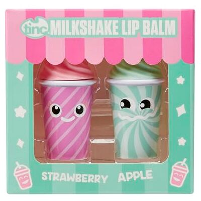 Tinc Lip Balm Set van 2 Zakformaat Appel- en aardbeiensmaak - Lippenbalsem Tinc Lip Balm Set van 2 Zakformaat Appel- en aardbeiensmaak - Lippenbalsem