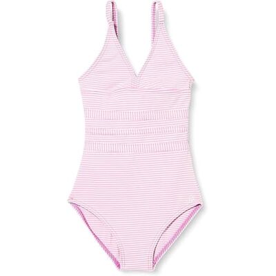 Haute pression Eendelig badpak voor meisjes, stof, gestreept, gestreept, X9067, C01, T12A, Roze, 12-16 ans Haute pression Eendelig badpak voor meisjes, stof, gestreept, gestreept, X9067, C01, T12A, Roze, 12-16 ans