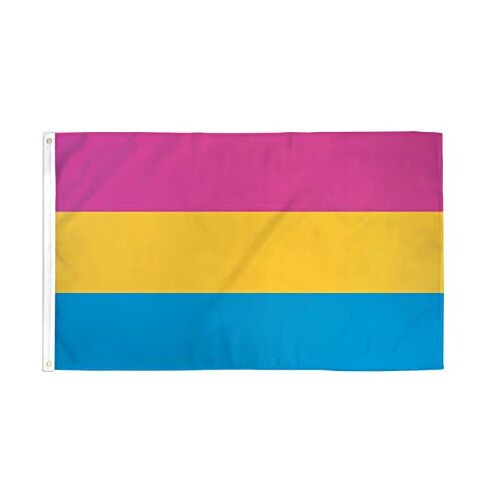 AZ FLAG Panseksualiteit vlag 150x90cm Omniseksualiteit vlag panseksueel 90 x 150 cm Lichtgewicht polyester AZ VLAG