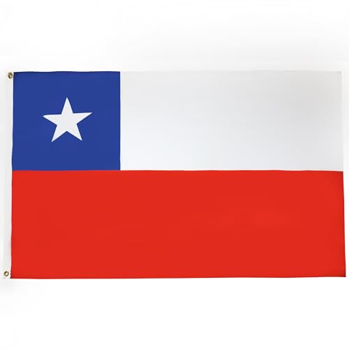 AZ FLAG Chileense vlag 150 x 90 cm Chileense vlag 90 x 150 cm Lichtgewicht polyester