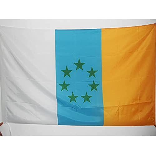 AZ FLAG Canarische Eilanden Onafhankelijke Vlag 90x60 cm voor een paal Canarias nationalistische vlaggen 60 x 90 cm Banner 2x3 ft met gat