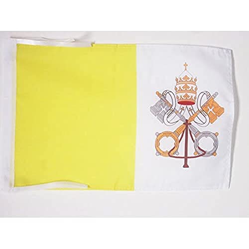 AZ FLAG Vaticaanstadsvlag 45x30 cm koorden Vaticaan SMALL vlaggen 30 x 45 cm Banier 18x12 in hoge kwaliteit