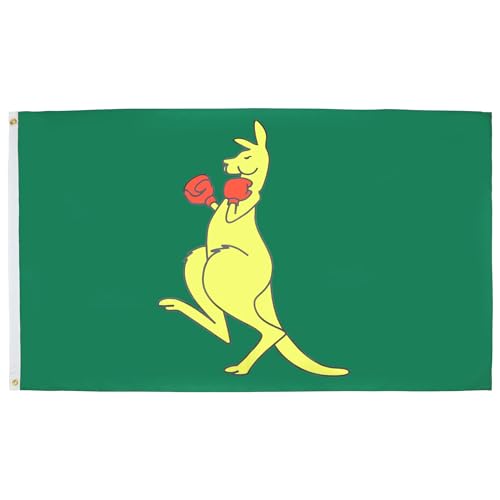 AZ FLAG Boksvlag Kangoeroe 150x90 cm Australisch nationaal symbool Australische vlaggen 90 x 150 cm Banner 3x5 ft Hoge kwaliteit