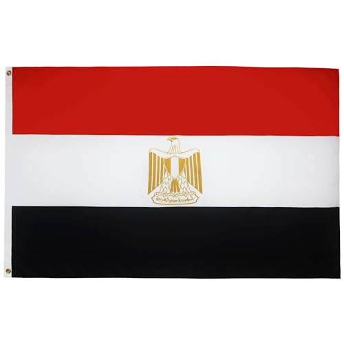 AZ FLAG Egypte Vlag 90x60 cm Egyptische vlaggen 60 x 90 cm Banier 2x3 ft Hoge kwaliteit