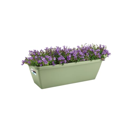 Elho Barcelona Balkonbak 70 Plantenbak voor Balkonbuiten Ø 69.8 x H 16.0 cm Pistachegroen