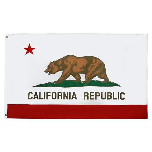 AZ FLAG Californië vlag, 150 x 90 cm, Californische vlag, VS, 90 x 150 cm, licht polyester