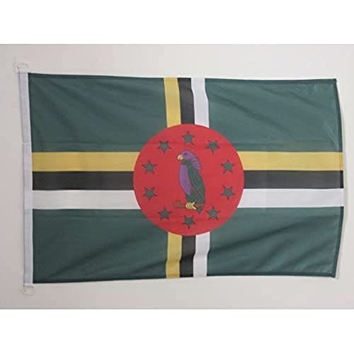 AZ FLAG Nautische vlag Dominica 45x30cm Dominicaanse Republiek bootvlag 30 x 45 cm AZ VLAG