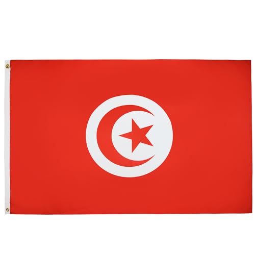 AZ FLAG Tunesië Vlag 150x90 cm Tunesische vlaggen 90 x 150 cm Banner 3x5 ft Hoge kwaliteit