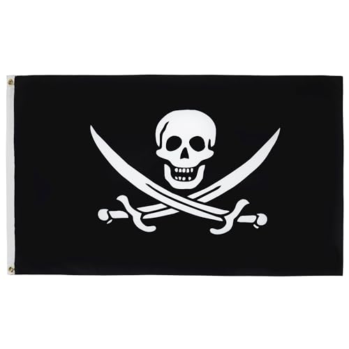 AZ FLAG Jack Rackham Piratenvlag 90x60cm Piratenvlag piratenvlag 60 x 90 cm Vlaggen AZ VLAG