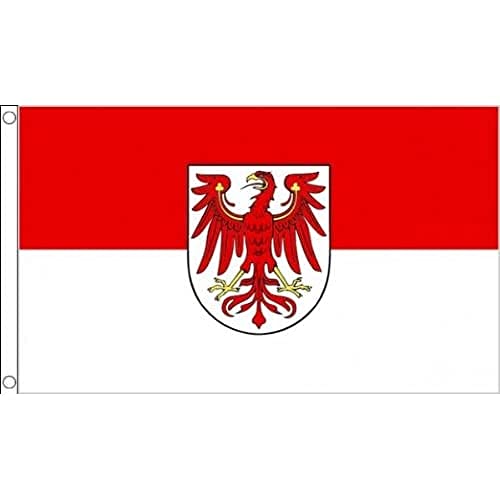 AZ FLAG Brandenburgse vlag 150x90 cm Duitsland Duitse regio Brandenburgse vlaggen 90 x 150 cm Banner 3x5 ft Hoge kwaliteit