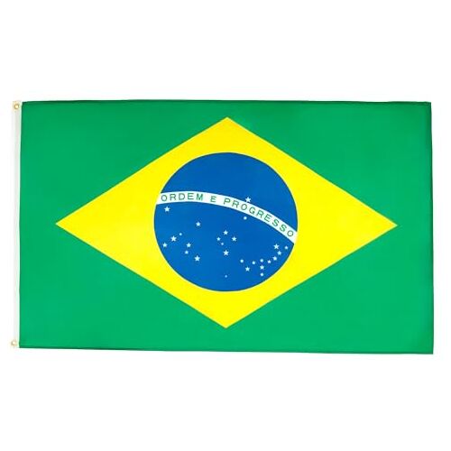 AZ FLAG Brazilië Vlag 90x60 cm Braziliaanse vlaggen 60 x 90 cm Banner 2x3 ft Hoge kwaliteit