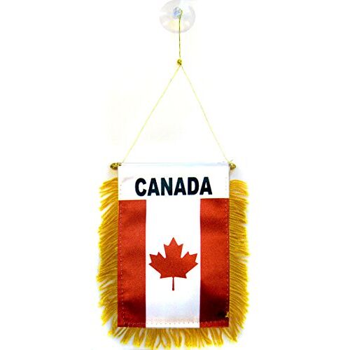 AZ FLAG Canada mini Banner 6'' x 4'' Canadese PENNANT 15 x 10 cm mini Banners 4x6 inch zuignap hanger