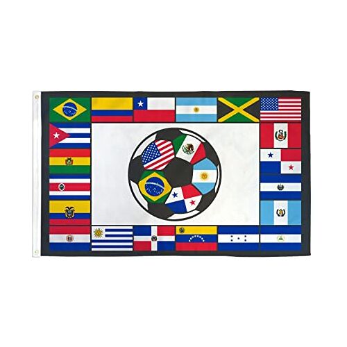 AZ FLAG Zuid-Amerikaanse voetbalvlag 150x90 cm Zuid-Amerikaanse voetbalvlag 90 x 150 cm Banier 3x5 ft Hoge kwaliteit